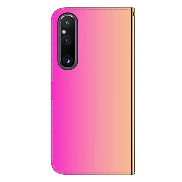 Mirror Sony Xperia 1 V Flip Etui - Rose Pink