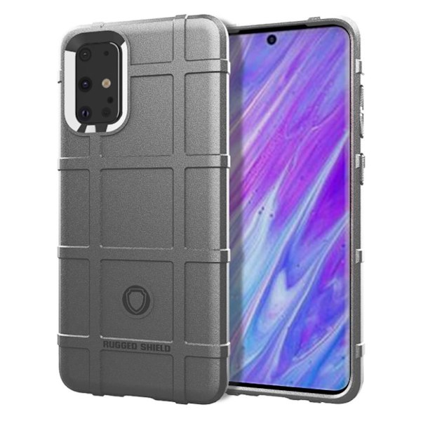 Rugged Shield Samsung Galaxy S20 Plus kotelot - Harmaa Silver grey