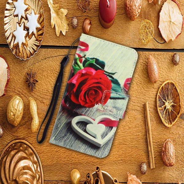 Wonderland Samsung Galaxy Note 20 Flip Etui - Red Rose Red