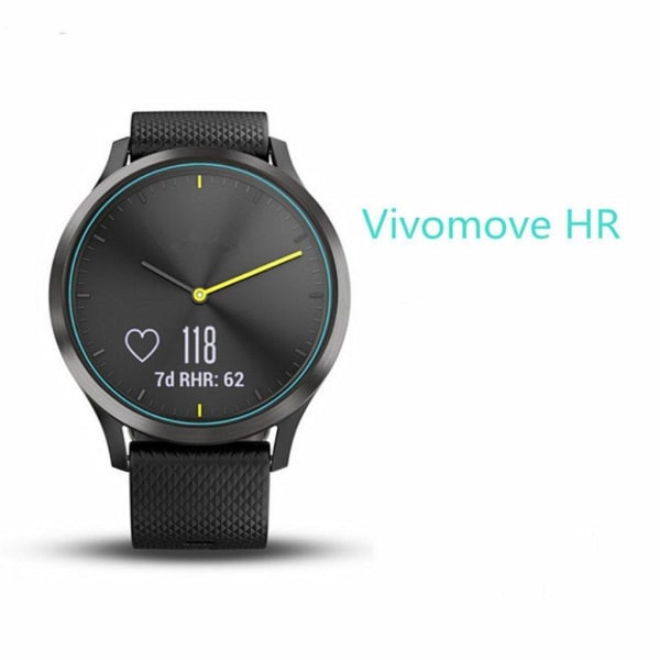 Garmin Vivomove HR Black  Karkaistu Lasi Kellon Näyttö Suojakalvo - Transparentti Black