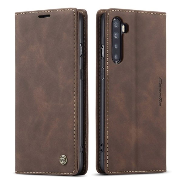 CaseMe OnePlus Nord vintage-kotelo - Kahvi Brown