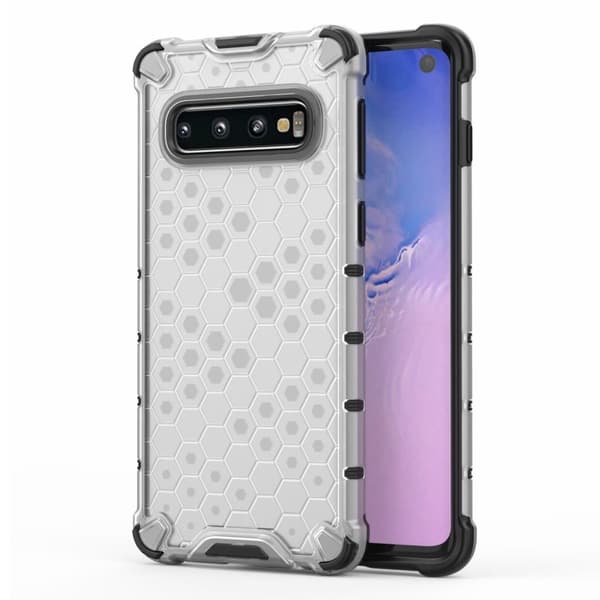 Bofink Honeycomb Samsung Galaxy S10 kuoret - Valkoinen White