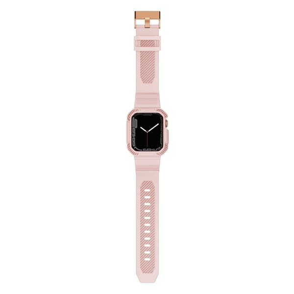 Apple Watch (41 mm) kolfiberfodral med klockarmband - Rosa Rosa
