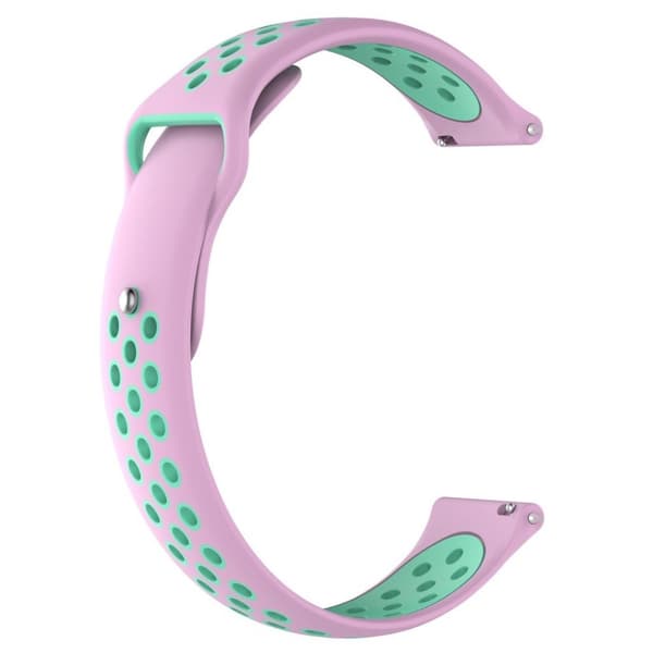 Fossil Q Marshal Gen 2 klockarmband silikon för smartklocka dubbelfärgad - Rosa och turkos Blå