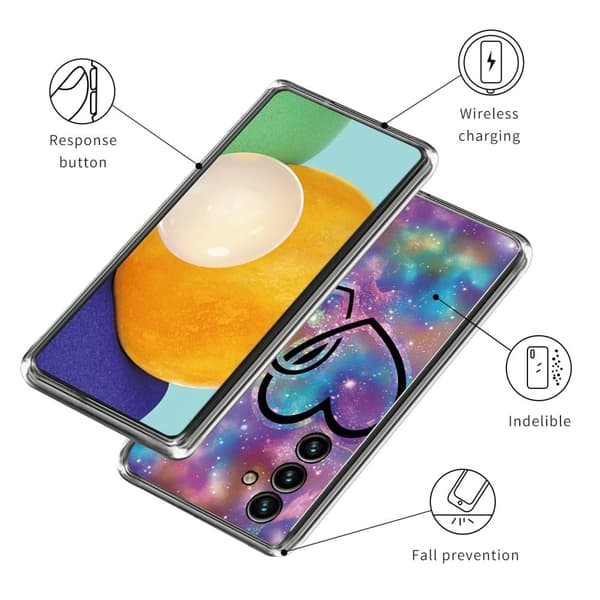 Deco Samsung Galaxy M14 Etui - Hjerte To Hjerte Multicolor
