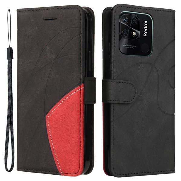 Matt flytende silikondeksel for Xiaomi Redmi 10C - Svart Black