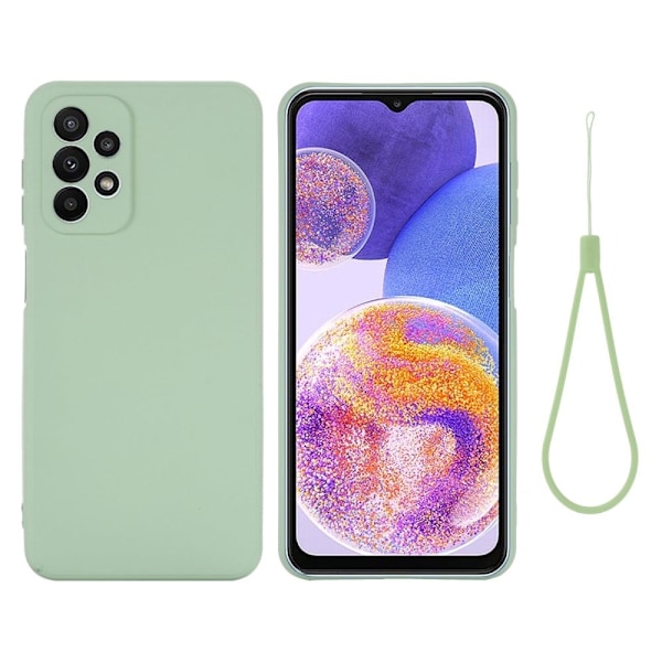 Matte Liquid Samsung Galaxy A23 silikone cover - Grøn Green