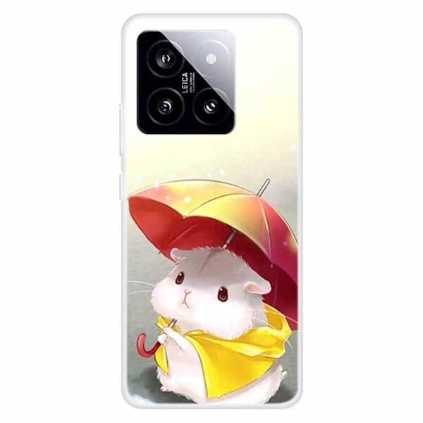 Imagine Xiaomi 14 deksel - Paraplyekorn Silver grey