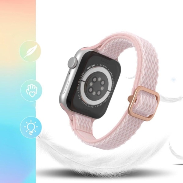 Apple Watch (41mm) nylon-urrem i bølgestil - Militærgrøn Green