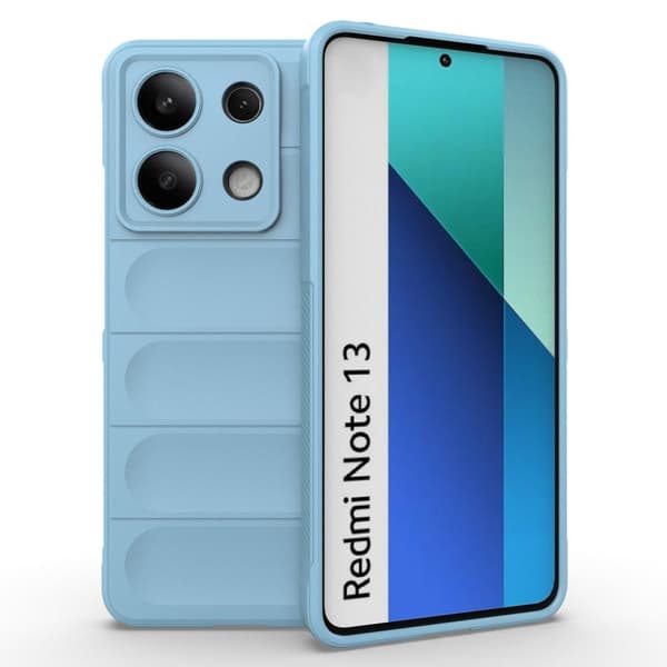 Mjukt greppformat Xiaomi Redmi Note 13 4G skal - Baby Blå Blå