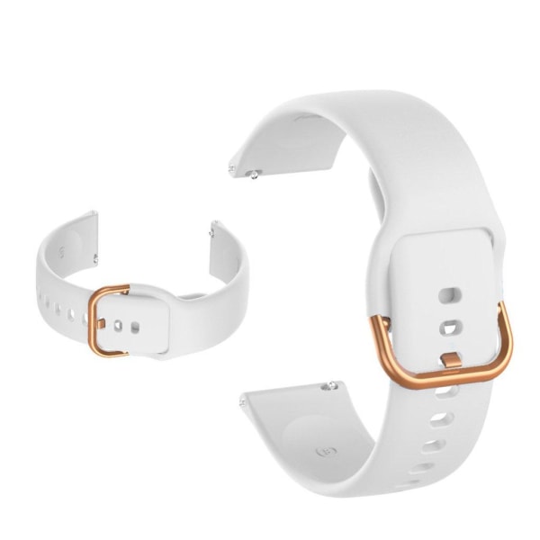 Silikoneurrem til Samsung- og Garmin-ure - Hvid White