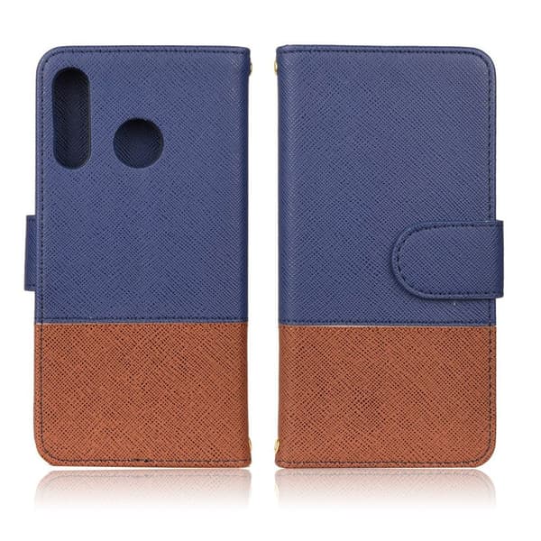 Huawei P30 Lite Tofarget Skinnetui - Mørk Blå Blue
