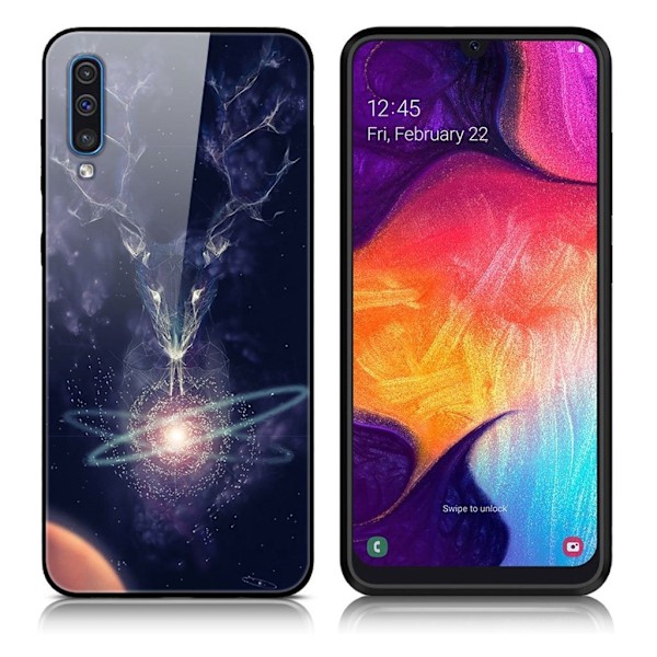 Fantasy Samsung Galaxy A50 skal - Blixt Hjort multifärg
