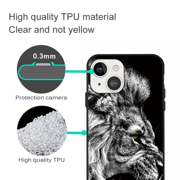 Imagine iPhone 14 Plus kotelot - Leijona Black