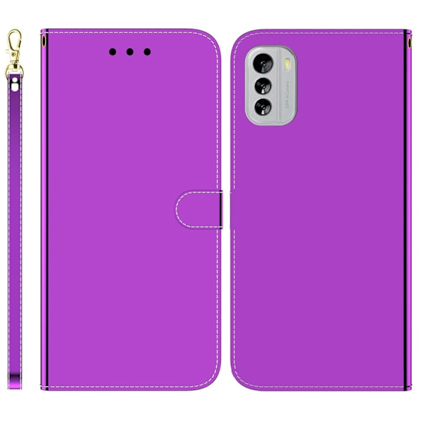Mirror Nokia G60 Flip Etui - Lilla Purple