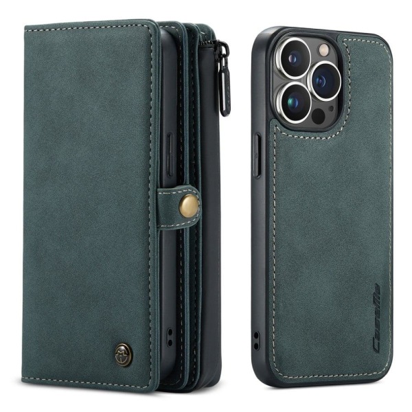 CaseMe iPhone 13 Pro 2-i-1 etui med pung - Grøn Green