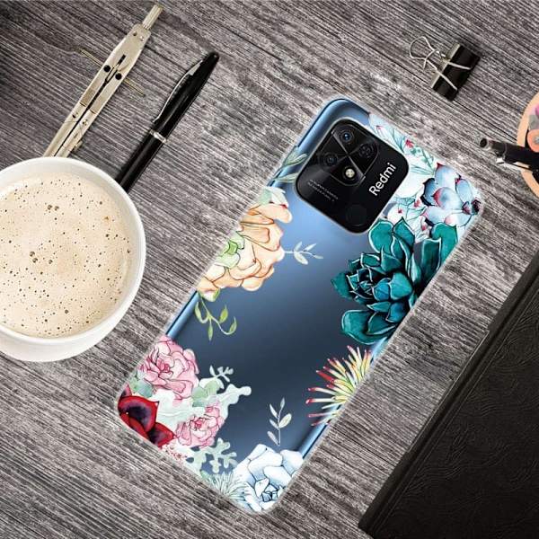 Deco Xiaomi Redmi 10C Etui - Succulent Multicolor