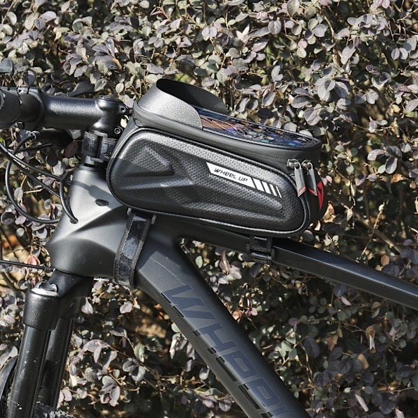 WHEEL UP MTB vedenpitävä polkupyörän putkien säilytyspussi - Valkoinen Heijastava Black