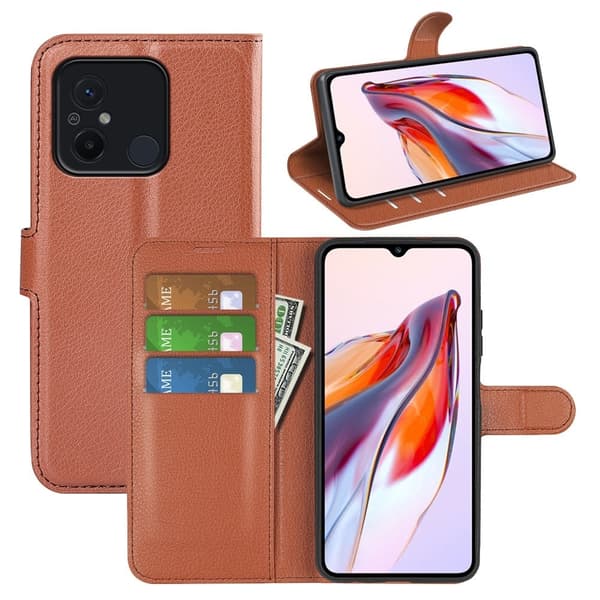 Classic Xiaomi Redmi 12C Flippetui - Brun Brown