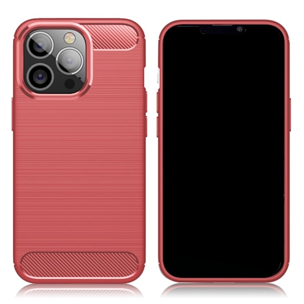 Carbon Flex Suojakotelo iPhone 13 Pro - Punainen Red