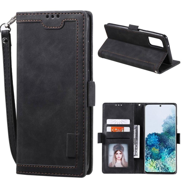 Suburbian läder Samsung Galaxy S20 Plus fodral - Svart Svart