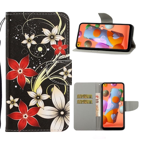 Wonderland Samsung Galaxy A21 Etui - Smukke Blomster Multicolor