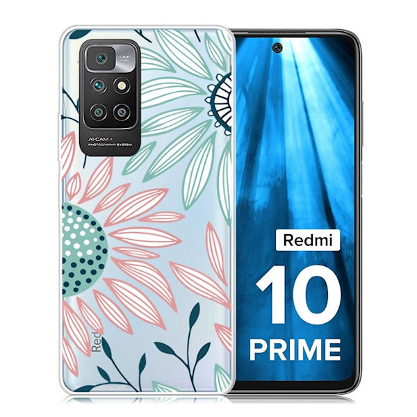 Marble Xiaomi Redmi 10 Prime / Redmi 10 Suojakotelo - Flower Pattern Multicolor