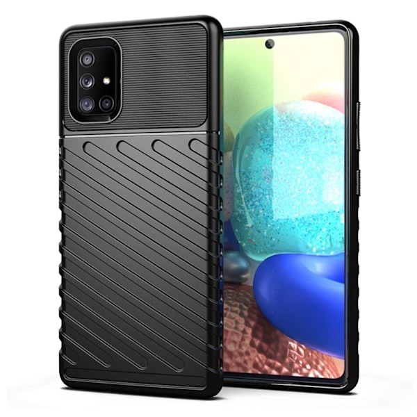 Thunder Samsung Galaxy A71 5G deksel - Svart Black