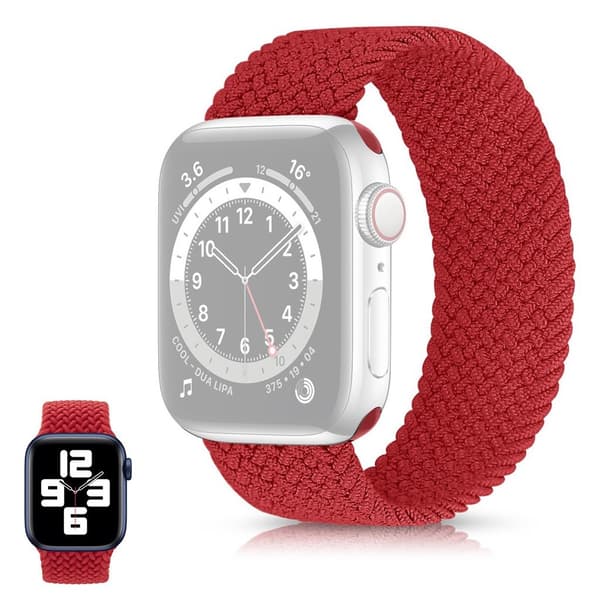 Apple Watch Series 6 / 5 40mm braid themed rem - rød Red