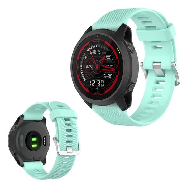 Garmin Forerunner 745 silikoninen kellonauha - Teal Sininen Blue