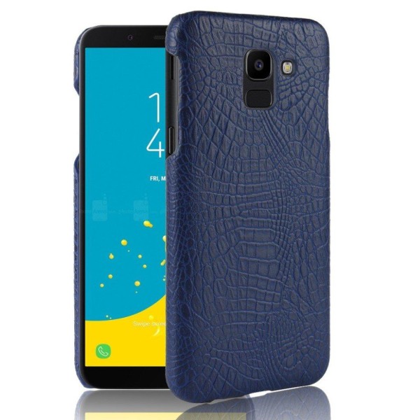 Samsung Galaxy J6 (2018) Krokotiili Pintainen Synteetti Nahkaine Blue