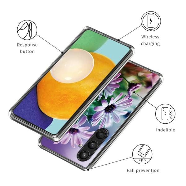 Deco Samsung Galaxy S24 Plus skal - Lila Krysantemum Lila
