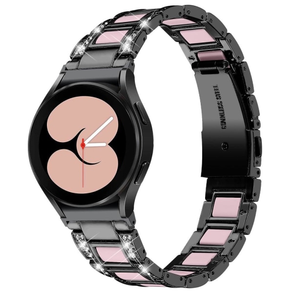 Rhinestone stainless steel watch strap for Samsung Galaxy Watch Svart