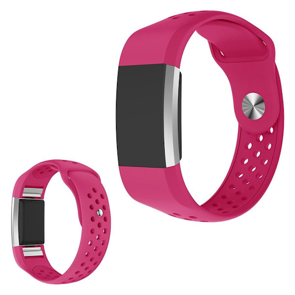 silikone rem til Fitbit Charge 2 - Lyserød Pink