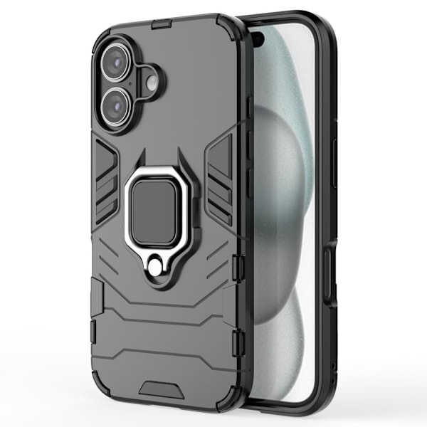 Støtsikkert iPhone 16 Panther-telefonetui - Svart Black