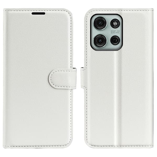 Classic Motorola Moto G75 fodral - Vit Vit