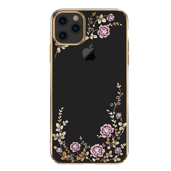 Kavaro iPhone 11 Pro Max Flora Crystal Case - Gold Gold