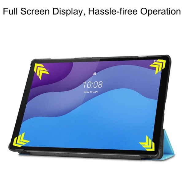 Lenovo Tab M10 HD Gen 2 tri-fold læder flip case - Babyblå Blue