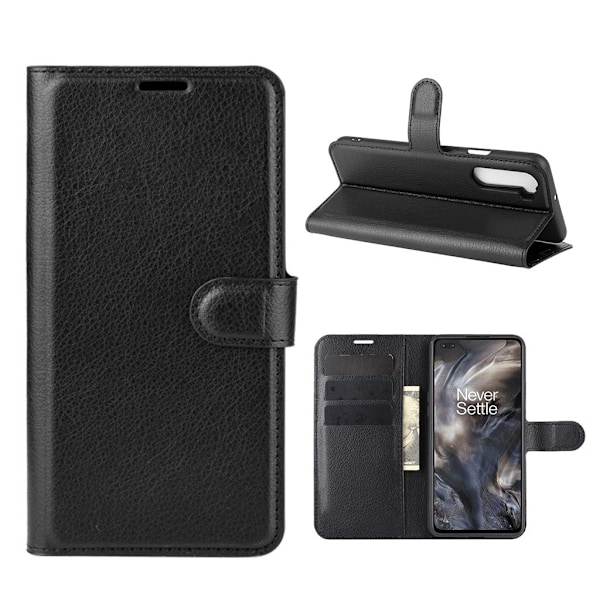 Classic OnePlus Nord Flip Etui - Sort Black