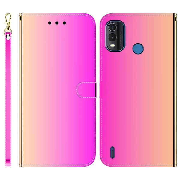 Mirror Nokia G11 Plus Flippetui - Rose Pink