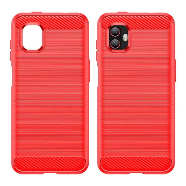 Carbon Flex Etui Samsung Galaxy Xcover 6 Pro / Xcover 2 Pro - Rød Red