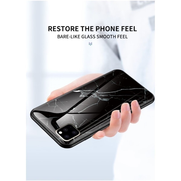 Marble design iPhone 11 Pro cover - Sort Black