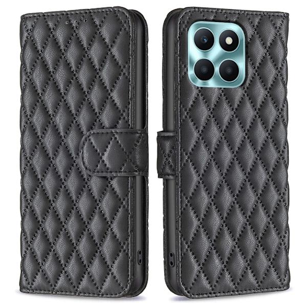 Rhombus mat Honor X6a flip etui - Sort Black