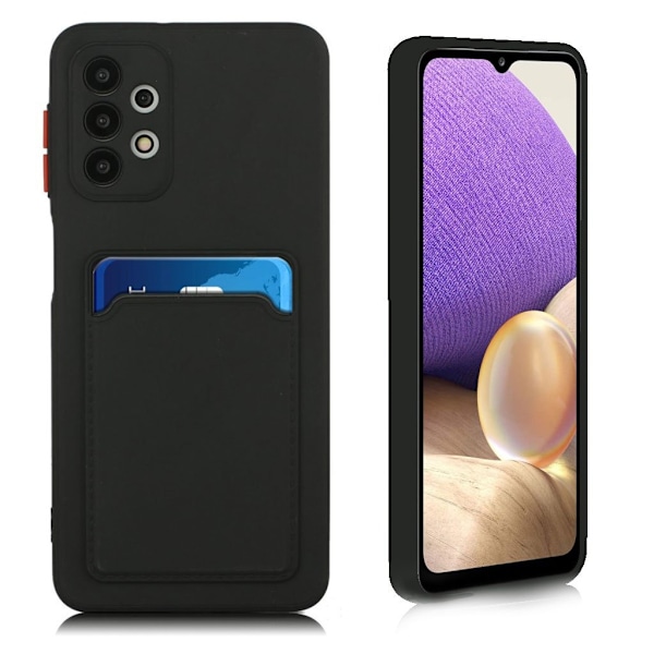 Samsung Galaxy A32 skal med korthållare - Svart Svart