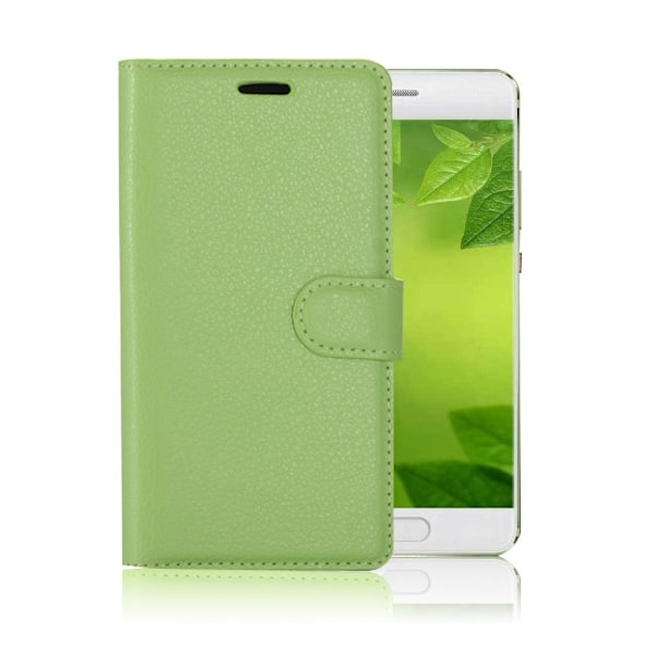 Huawei P10 beskyttende læder etui - Grøn Green