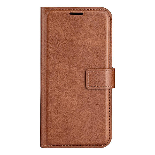 Hållbart konstläder Xiaomi Redmi K60E fodral med plånbok - Brun Brun