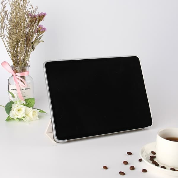 Mønstret Lær Flippetui til iPad Pro 11 Inch (2020) - Rosa Blomst Pink