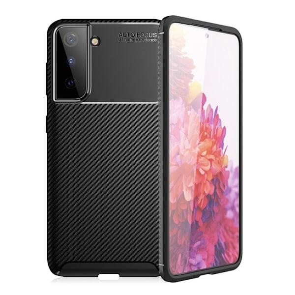 Carbon Shield Samsung Galaxy S21 etui - sort Black