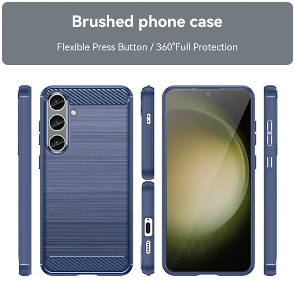 Carbon Flex Samsung Galaxy S24 Plus skal - Blå Blå