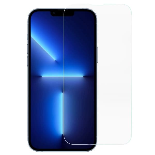 AMORUS kaari reuna karkaistua lasia näytönsuoja iPhone 13:lle Transparent